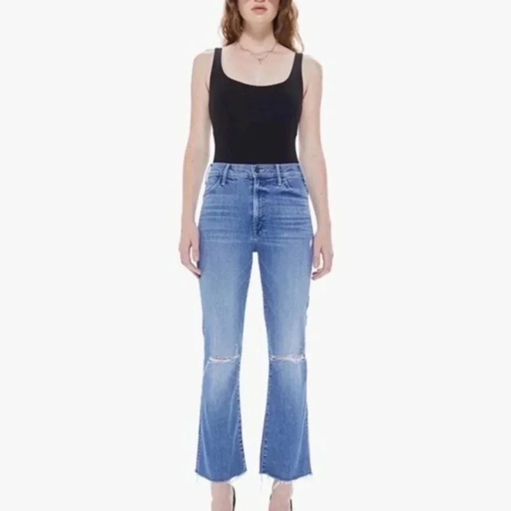 MOTHER size 26 The Hustler Ankle Fray Jeans Can't Stop Staring Women's B1766